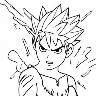 Pagina Para Colorir Do Killua Com Poderes De Raio 29698-26765