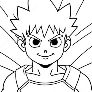 Pagina Para Colorir Do Killua Com Poderes De Raio 29698-26768