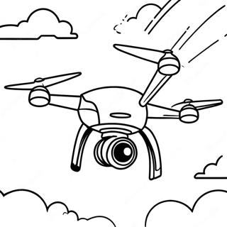 Pagina Para Colorir De Drone Voando No Ceu 29728-26789