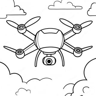 Pagina Para Colorir De Drone Voando No Ceu 29728-26790