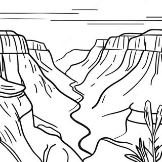 Pagina Para Colorir Da Vista Cenica Do Grand Canyon 29767-26819