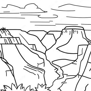 Pagina Para Colorir Do Por Do Sol No Grand Canyon 29768-26822