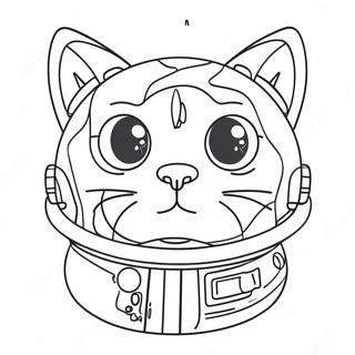 Pagina Para Colorir Do Gato Espacial 29797-26843