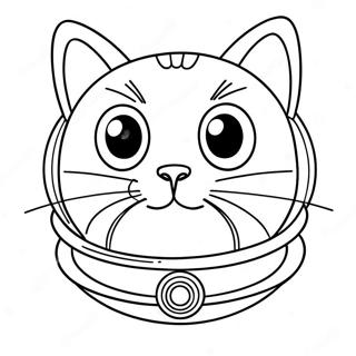 Pagina Para Colorir Do Gato Espacial 29797-26844