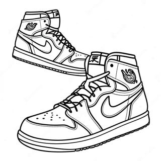 Pagina Para Colorir Do Tenis Jordan 1 Classico 2979-2413