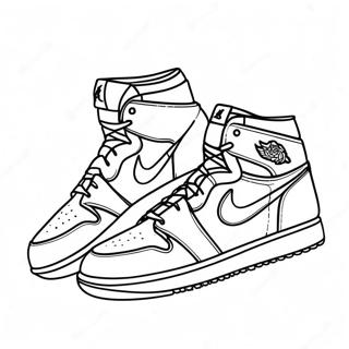 Pagina Para Colorir Do Tenis Jordan 1 Classico 2979-2414