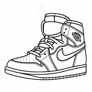 Pagina Para Colorir Do Tenis Jordan 1 Classico 2979-2415