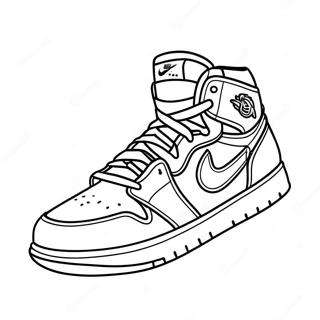 Pagina Para Colorir Do Tenis Jordan 1 Classico 2979-2416