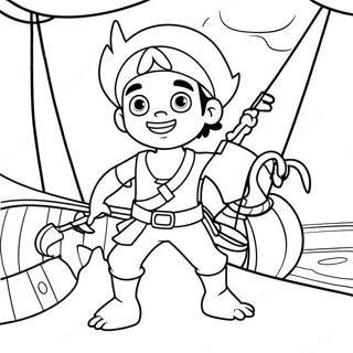 Pagina Para Colorir Da Aventura Do Jake E Os Piratas Da Terra Do Nunca 29818-26863