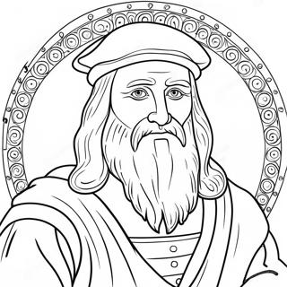 Leonardo Da Vinci Páginas Para Colorir