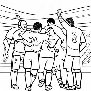 Pagina Para Colorir De Jogadores Do Psg Celebrando 29919-26936