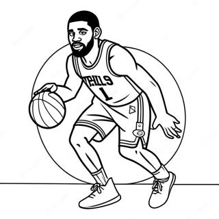 Pagina Para Colorir Do Kyrie Irving Driblando A Bola 29959-26966