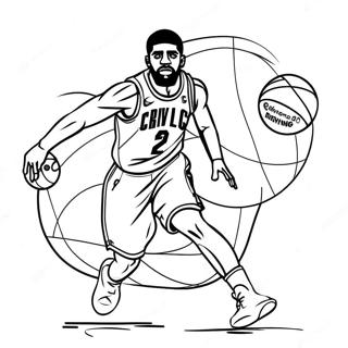 Pagina Para Colorir Do Kyrie Irving Driblando A Bola 29959-26968