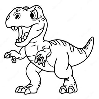 Pagina Para Colorir Do T Rex Rugindo 2-7