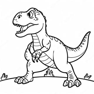 Pagina Para Colorir Do T Rex Rugindo 2-8