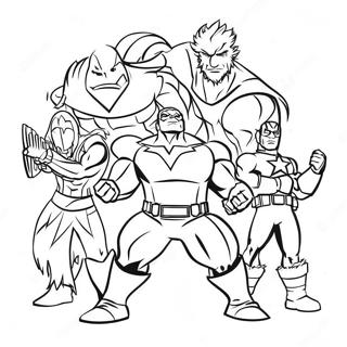 Pagina Para Colorir Da Equipe Festiva Dos Vingadores 30069-27054