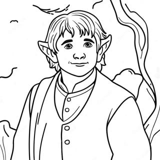 Pagina Para Colorir Da Aventura De Bilbo Bolseiro 30079-27063