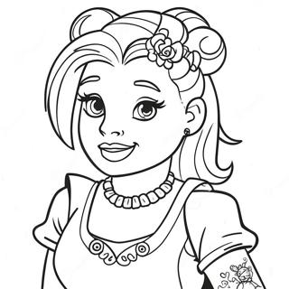 Princesa Disney Punk Páginas Para Colorir