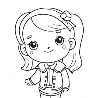 Pagina Para Colorir Personagens Cute Picsart Preppy 30169-27135