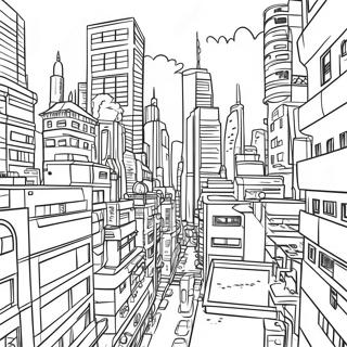 Pagina Para Colorir Paisagem Cyberpunk 30218-27172