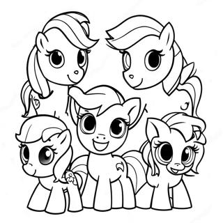 Pagina Para Colorir Dos Personagens Coloridos Do My Little Pony 30289-27232