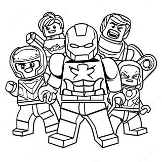 Lego Vingadores Páginas Para Colorir