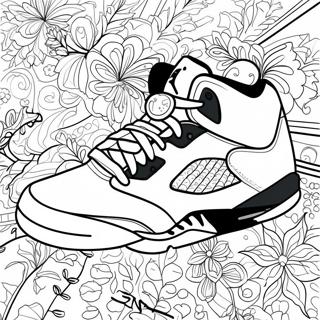 Pagina Para Colorir De Tenis Jordan 5 Classico 30349-27273