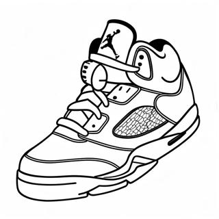 Pagina Para Colorir De Tenis Jordan 5 Classico 30349-27274