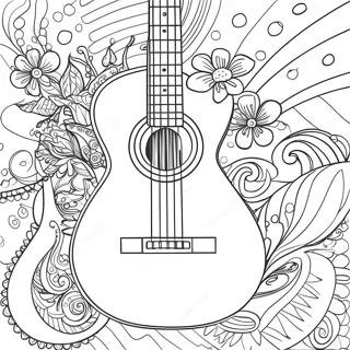 Pagina Para Colorir De Guitarra 3038-2458