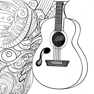 Pagina Para Colorir De Guitarra 3038-2460