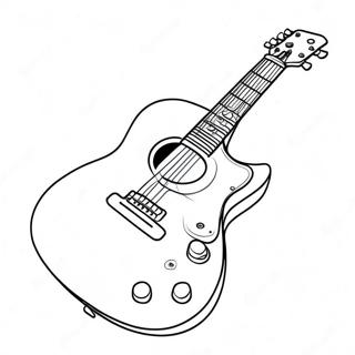 Pagina Para Colorir De Guitarra 3038-2481