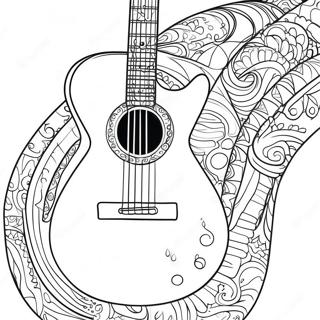 Pagina Para Colorir De Guitarra 3038-2482