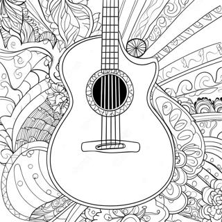 Pagina Para Colorir De Guitarra 3038-2484