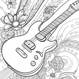 Pagina Para Colorir De Guitarra Eletrica Em Acao 3039-2461