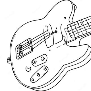 Pagina Para Colorir De Guitarra Eletrica Em Acao 3039-2485