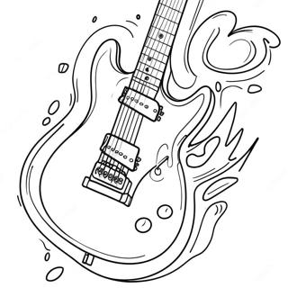 Pagina Para Colorir De Guitarra Eletrica Em Acao 3039-2487