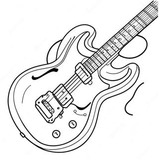 Pagina Para Colorir De Guitarra Eletrica Em Acao 3039-2488