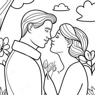 Pagina Para Colorir Do Casal Romantico 30429-27338