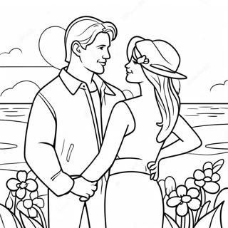 Pagina Para Colorir Do Casal Romantico 30429-27340