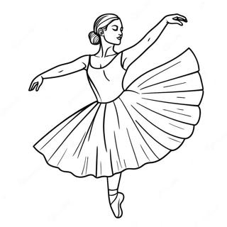 Pagina Para Colorir De Bailarina Em Pose Graciosa 30469-27370