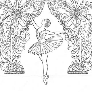 Pagina Para Colorir De Bailarina Em Pose Graciosa 30469-27371