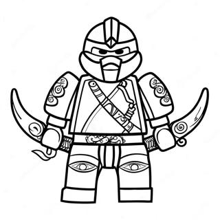 Pagina Para Colorir De Guerreiro Ninjago Serpentine Feroz 30499-27396