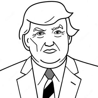 Pagina Para Colorir Donald Trump Em Um Terno 30579-27460