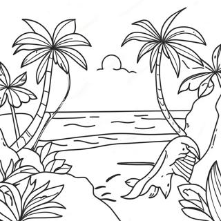 Pagina Para Colorir Do Paraiso Tropical 3058-2498