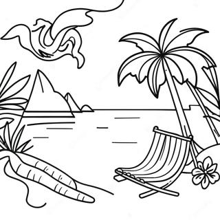 Pagina Para Colorir Do Paraiso Tropical 3058-2499