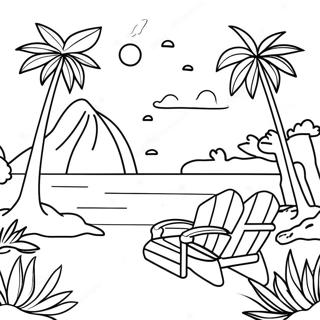 Pagina Para Colorir Do Paraiso Tropical 3058-2500