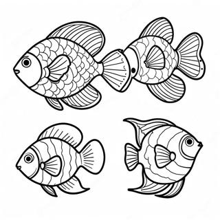 Pagina Para Colorir De Peixe Tropical Vibrante 3059-2504