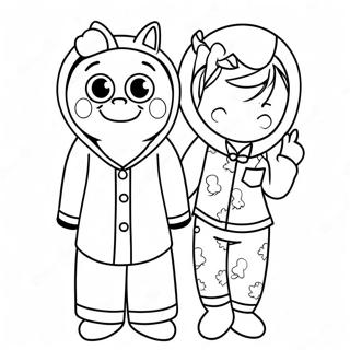 Dia Do Pijama Páginas Para Colorir