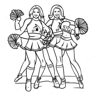 Pagina Para Colorir Das Cheerleaders Dos Arizona Cardinals 30659-27521