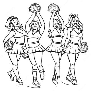 Pagina Para Colorir Das Cheerleaders Dos Arizona Cardinals 30659-27522